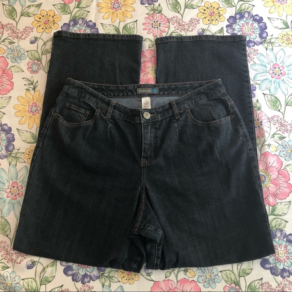 Venezia Stretch Bootcut Jeans - 2X - Medium to Dark Wash